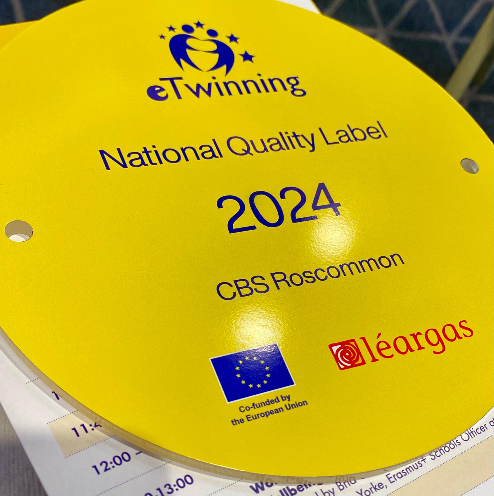 C.B.S. Roscommon Awarded at eTwinning National Conference