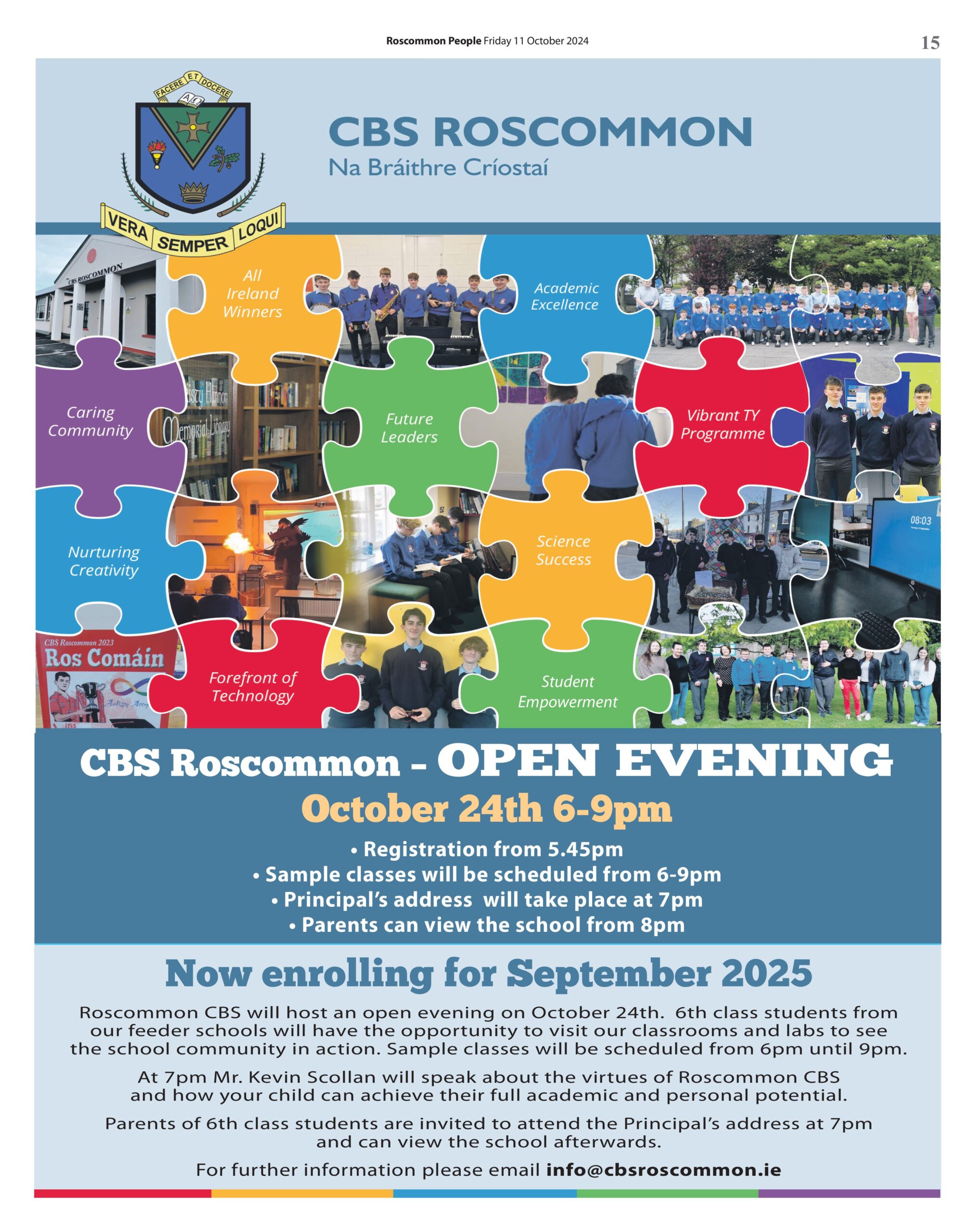 CBS Roscommon Open Evening